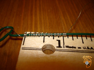 wrap wire around tool 25 times