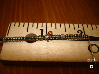 wrap wire around bead